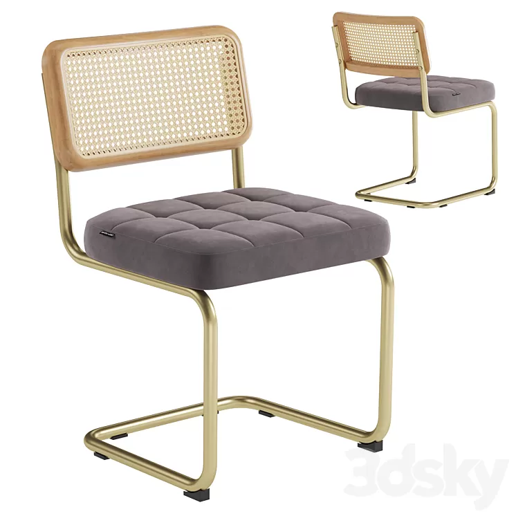 Deephouse chair Lyon 3D Model Free