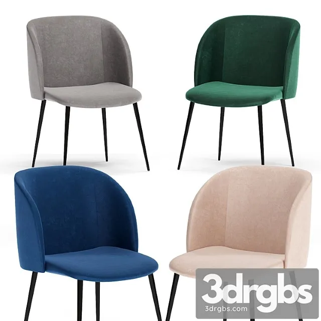 Deephouse Chair Toulon Velvet 3D Model Free