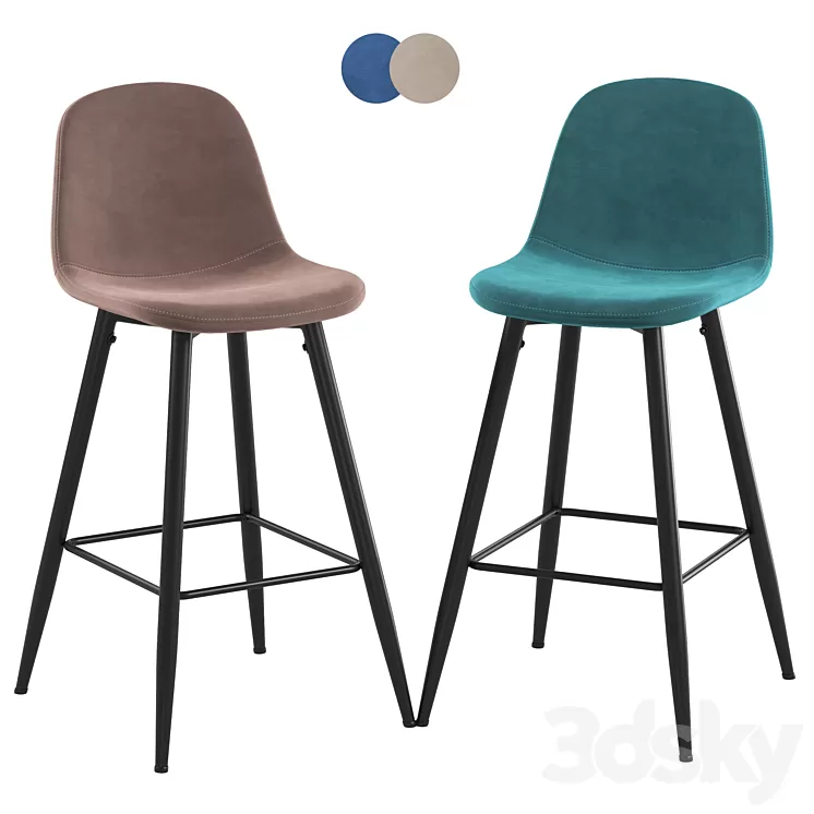 Deephouse Copenhagen barstool 3D Model