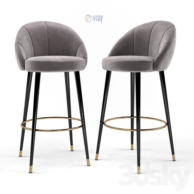 Deephouse. Ferrara Bar Stool. 3DModel