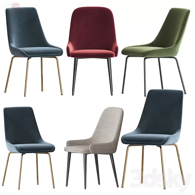 Deephouse Hamburg & Aragon Chair Set 3D Model