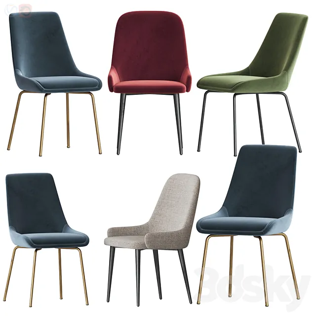 Deephouse Hamburg & Aragon Chair Set 3DModel