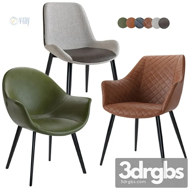 Deephouse Treviso Chair Birmingham Bordeaux 3D Model Free