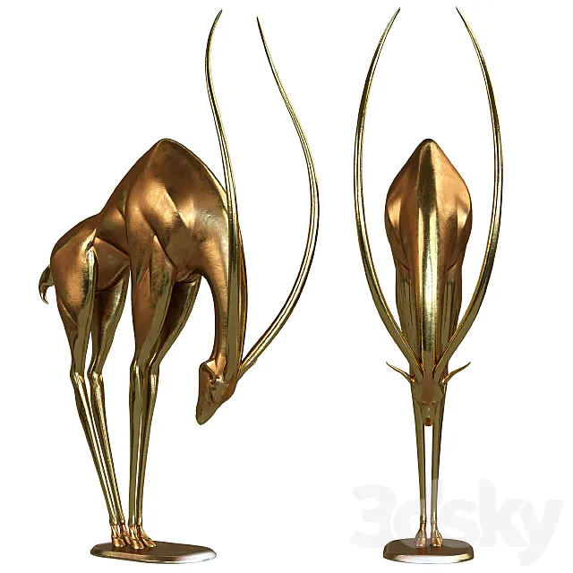 Deer figurine 3D Model