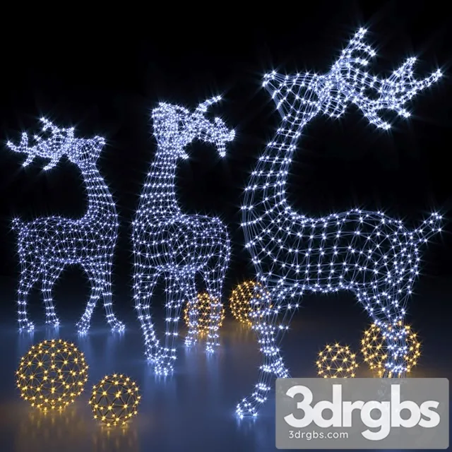 Deer garland 3D Model Download