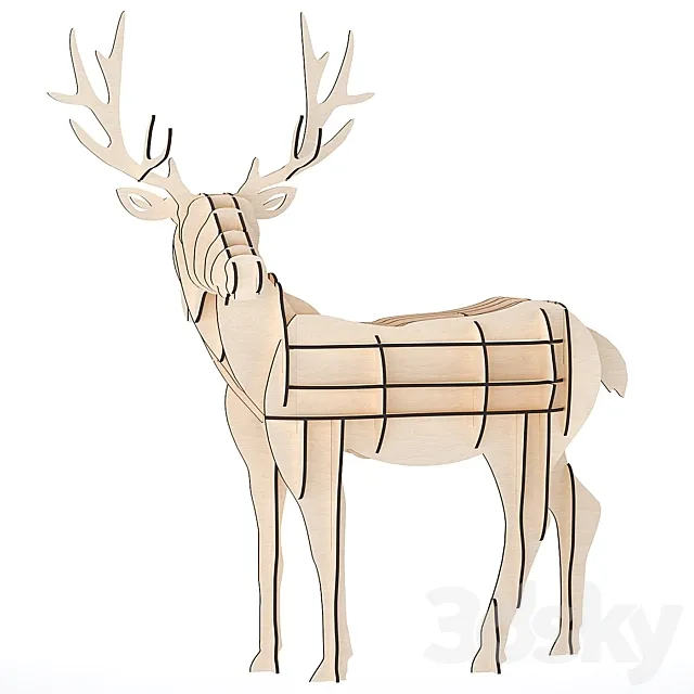 Deer parametric 3DModel