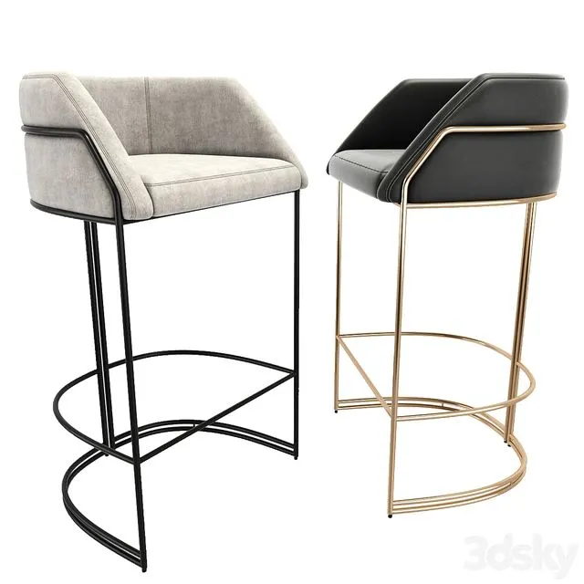 Deja vu bar stool 3D Model