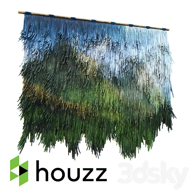 Dekoratinoe panels Mauntain 3D Model