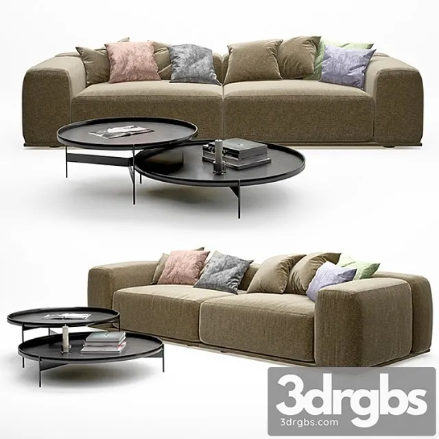 Delano de pianca sofa 1 2 3D Model Free
