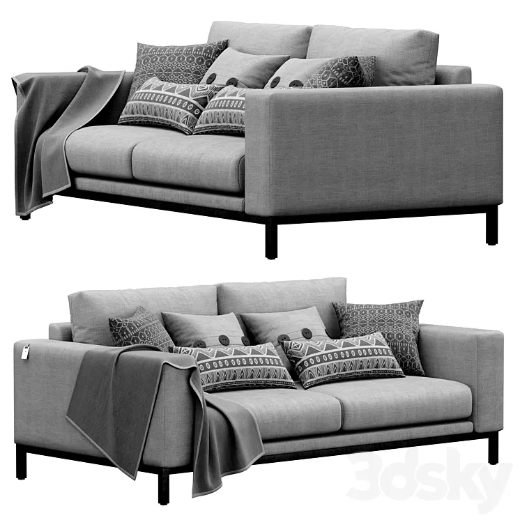 Delavega sofa A207 3D Model Free