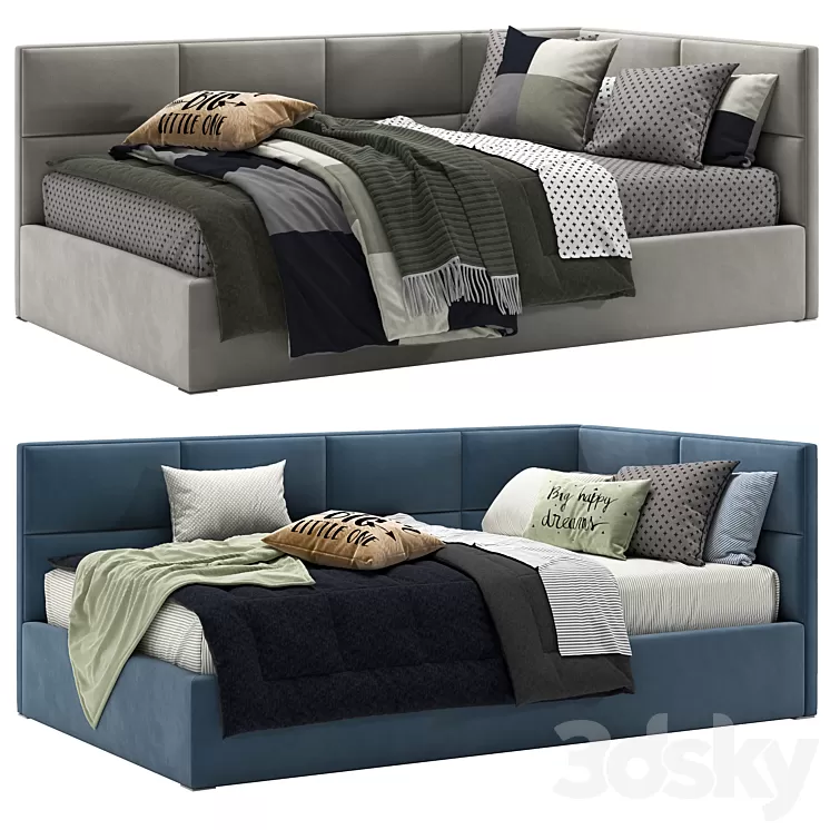 Delhi Single Bed 3D Model