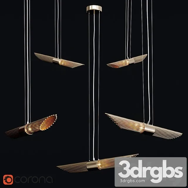 Delight collection p68069-2 ant.brass 3D Model Free