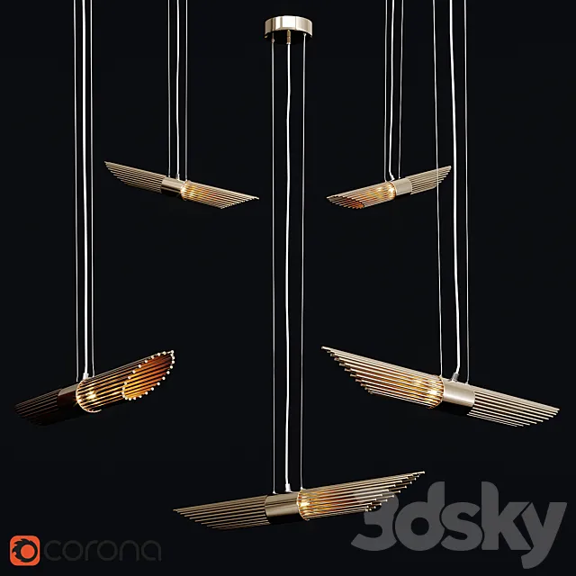 Delight Collection P68069-2 ant.brass 3DModel