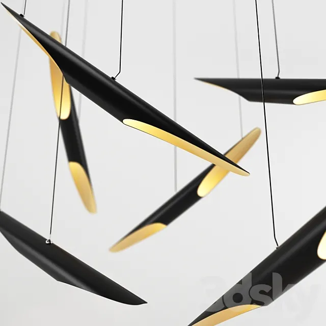 delightful clotrane pendant light 3D Model
