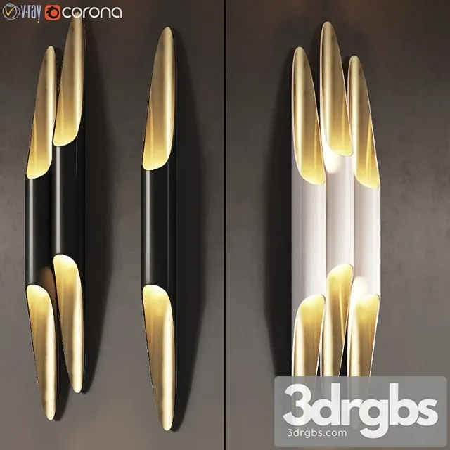 Delightfull coltrane wall sconce - 3 types 3D Model Free