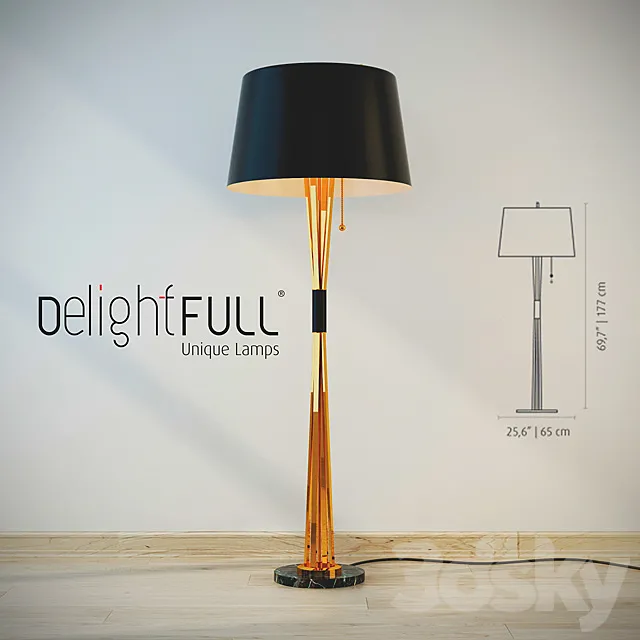 Delightfull Miles Standing Lamp 3DModel