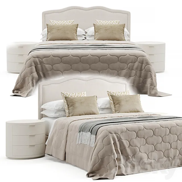 Delilah vintage bed 3DModel