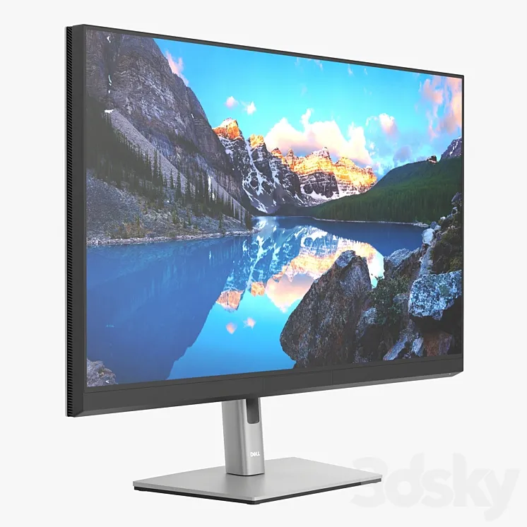 Dell UltraSharp LCD 32-inch monitor 3D Model Free