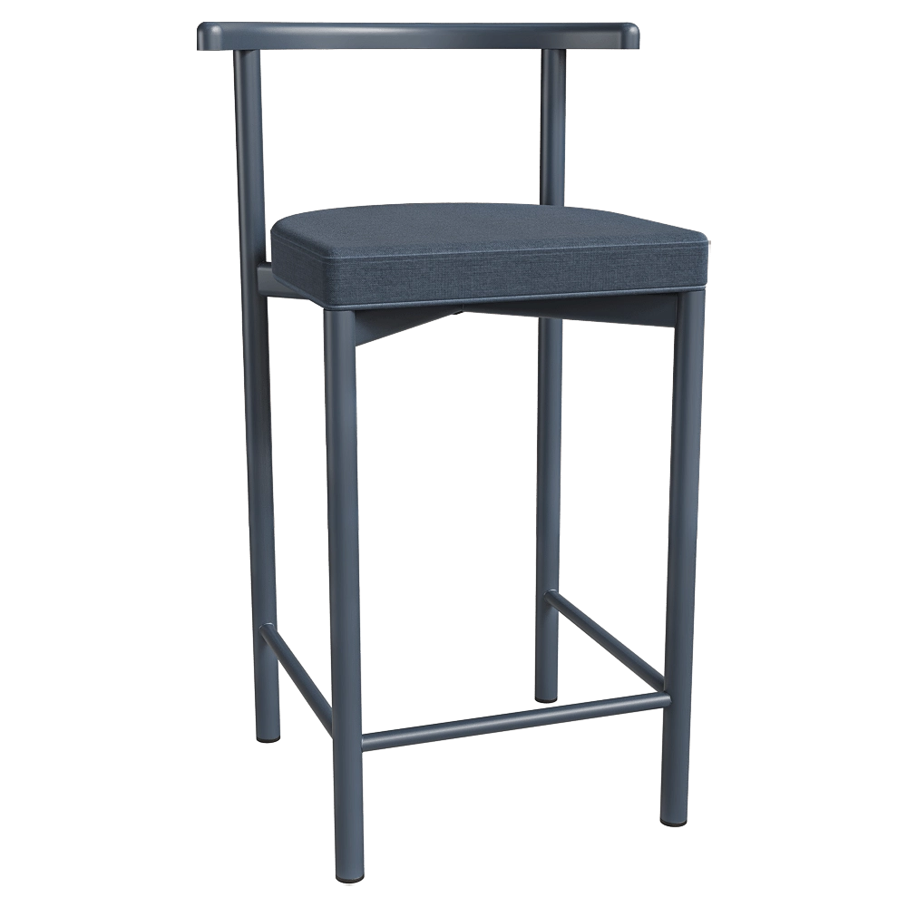 Delo - Barstool upholstered  Nra 3D Model