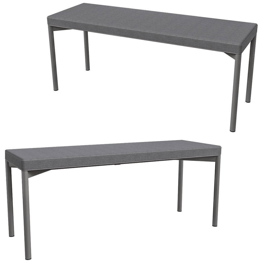Delo - Bench upholstered Nra 3D Model