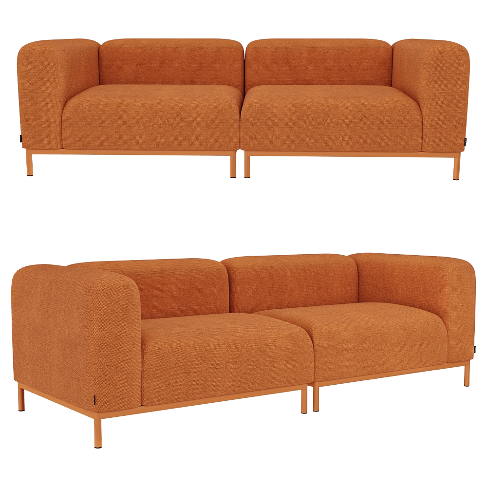 Delo - Sofa CHILL with legs 3D Model