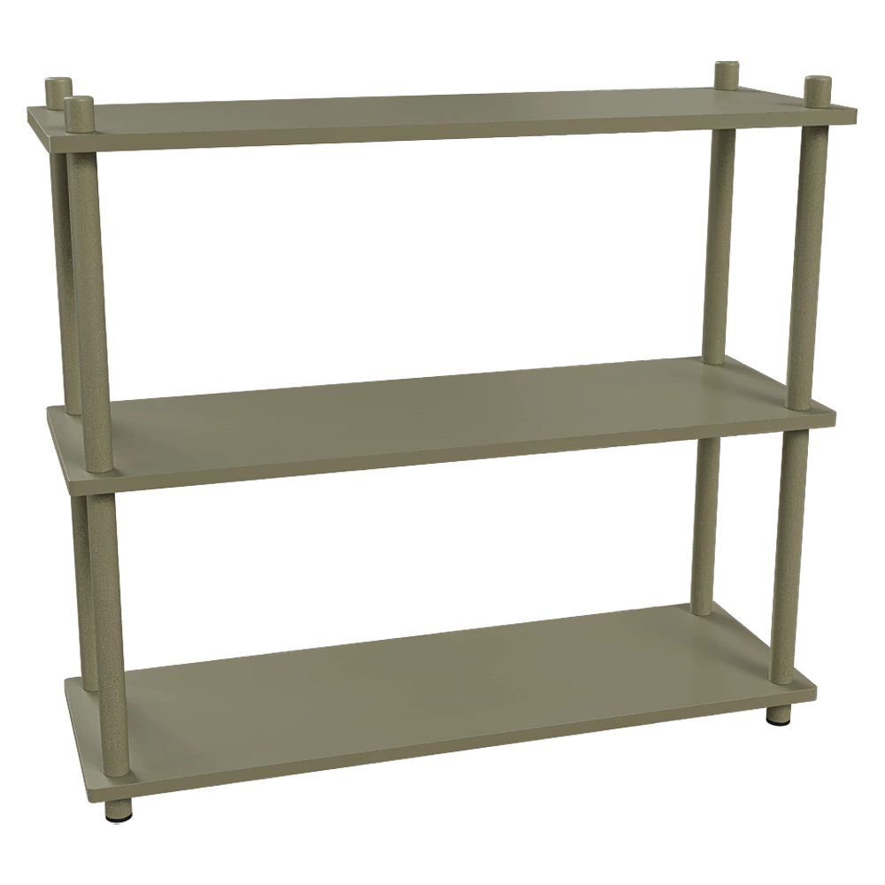 Delo - Three tier shelving small Prost 3D Model