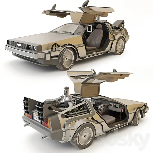 DeLorean DMC-12 3D Model