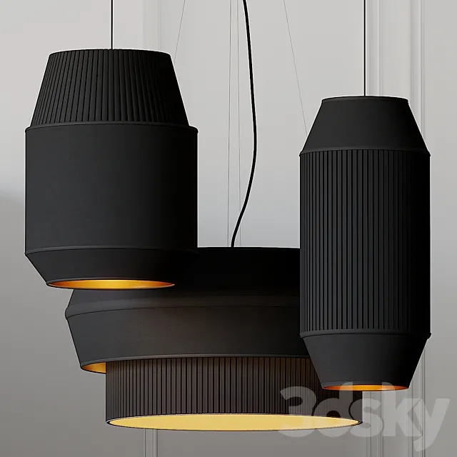 Delta IV-II-III Pendant Lights By Rich Brilliant Willing 3DModel