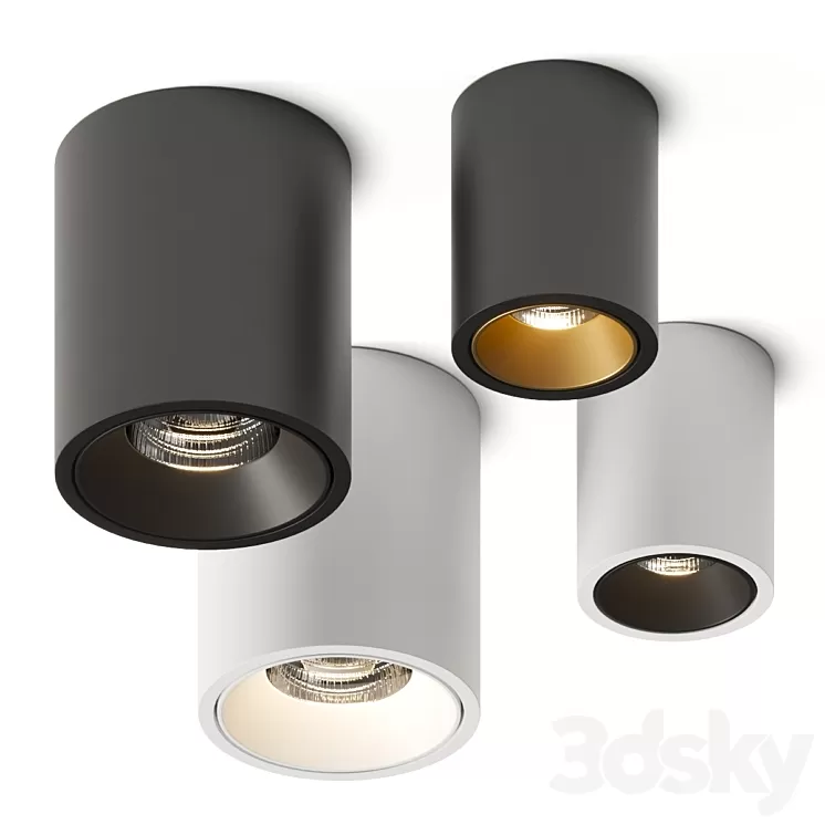 Delta Light Boxy R Spotlights 3D Model