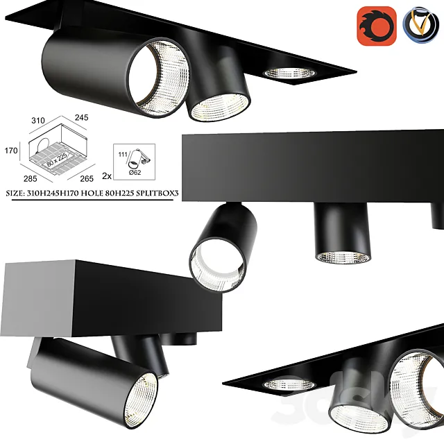 Delta Light SPLITBOX 3D Model