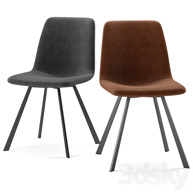 Delta Side Chair Contract Furniture 3D Model