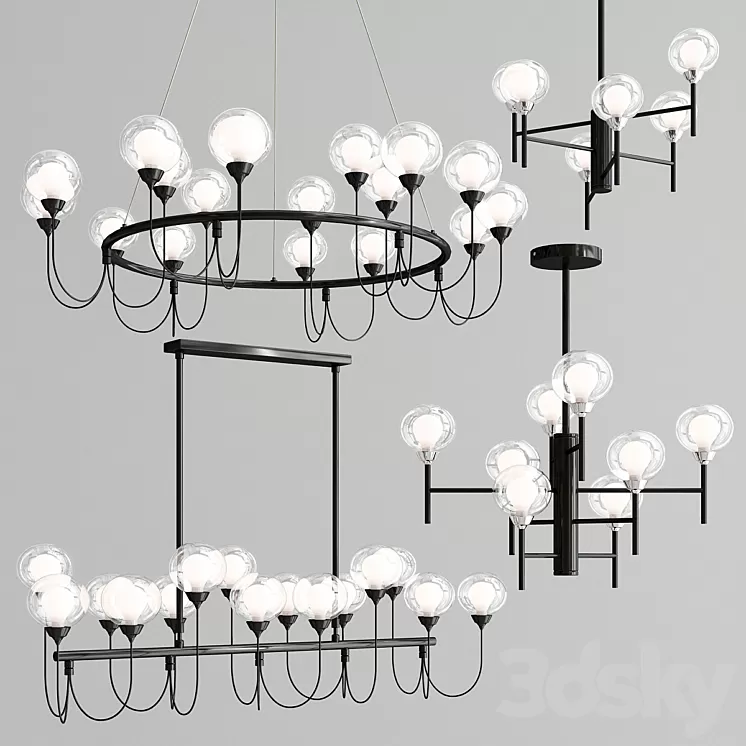 DeMarkt Chandelier Bremen collection light 3D Model
