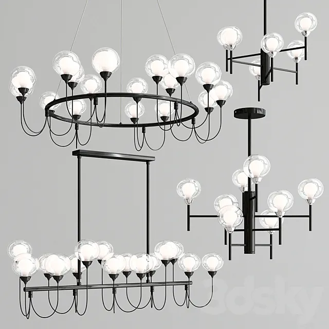 DeMarkt Chandelier Bremen collection light 3DModel