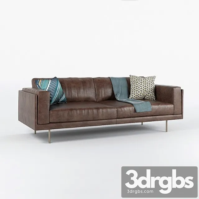 Dempseyleather sofa 84 2 3D Model Free