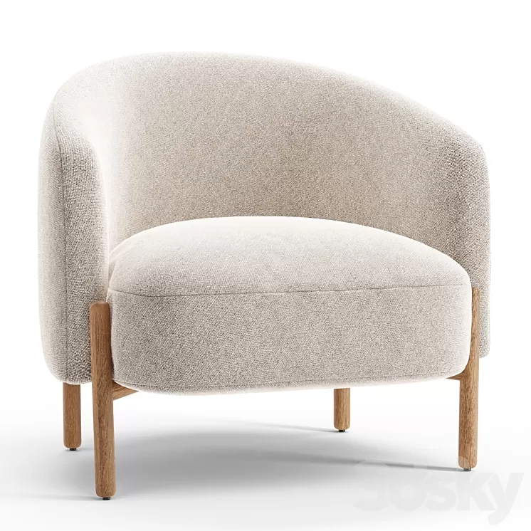 Denham lounge chair 3D Model