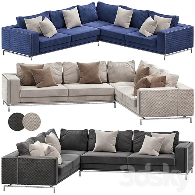 DENIS CORNER SOFA BED by atmacha 3D Model