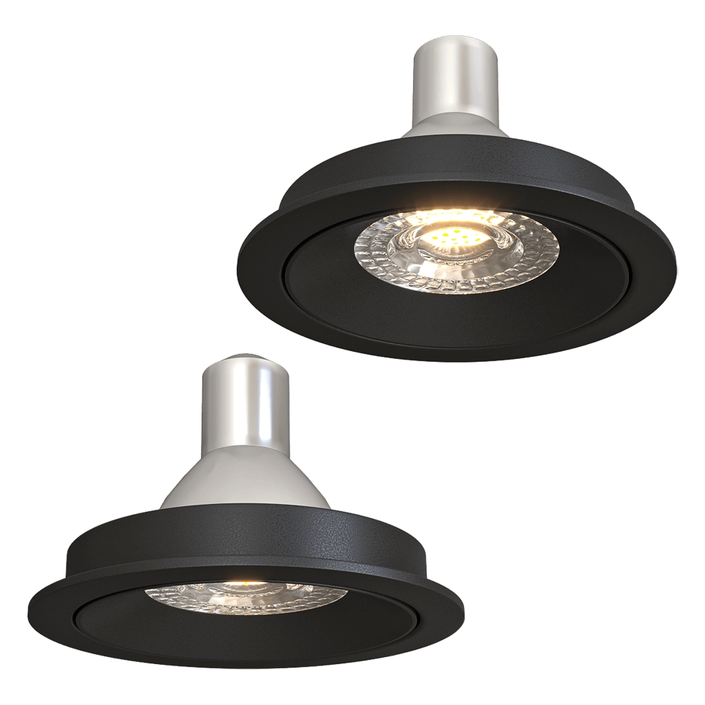 DENKIRS - Spot recessed luminaire DK2026-BK 3D Model