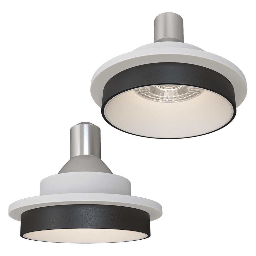 DENKIRS - Spot recessed luminaire DK2401-BK 3D Model