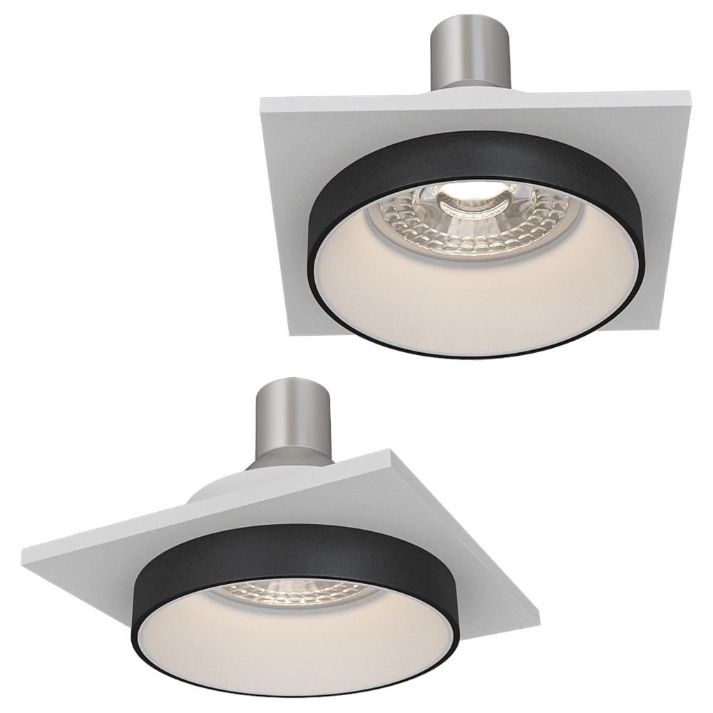 DENKIRS - Spot recessed luminaire DK2402-BK 3D Model