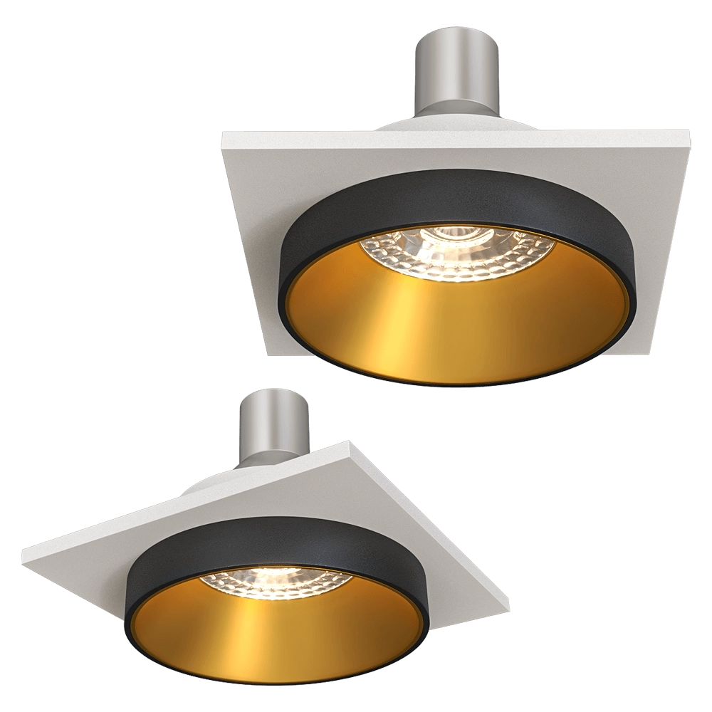 DENKIRS - Spot recessed luminaire DK2402-GD 3D Model