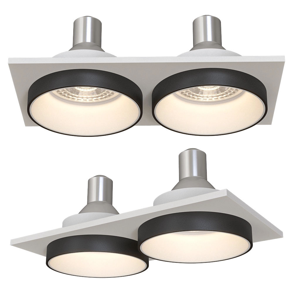 DENKIRS - Spot recessed luminaire DK2422-BK 3D Model