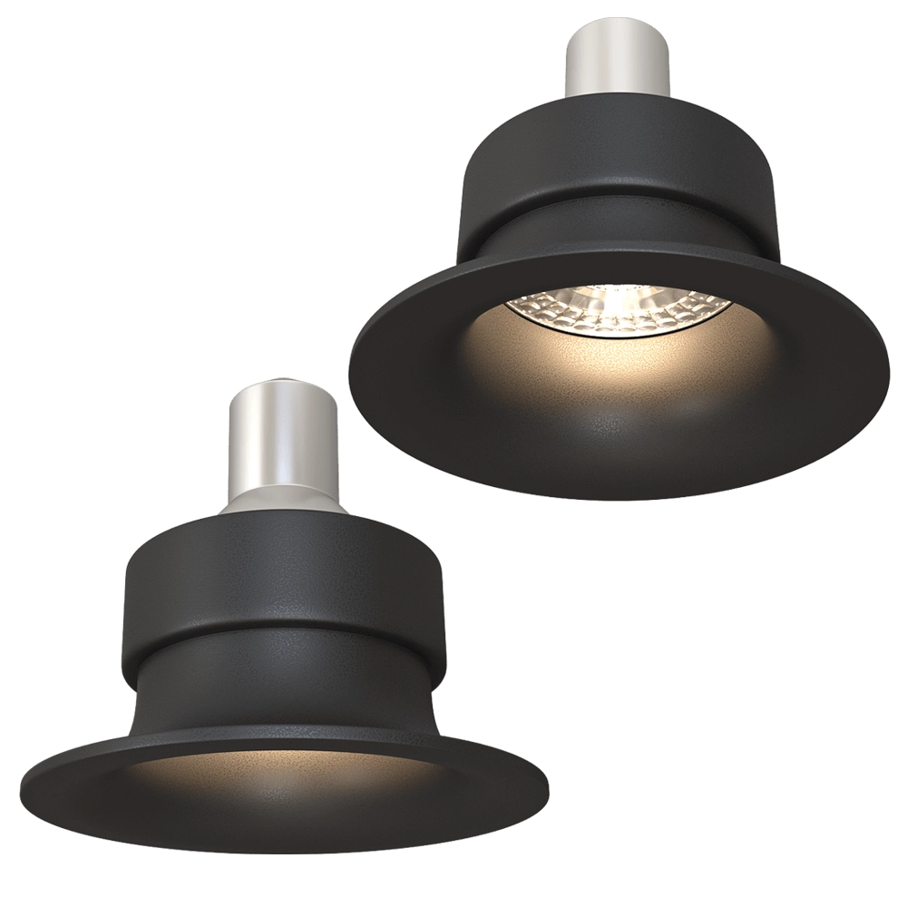 DENKIRS - Spot recessed luminaire DK3024 BK 3D Model