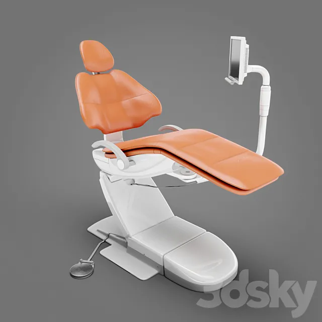 Dental chair A-DEC - "for the competition" 3D Model