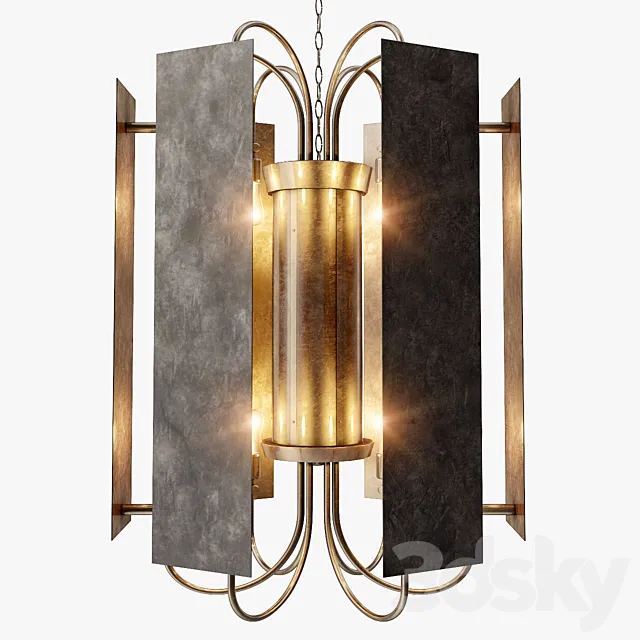 Dering Hall Torino Chandelier 3D Model