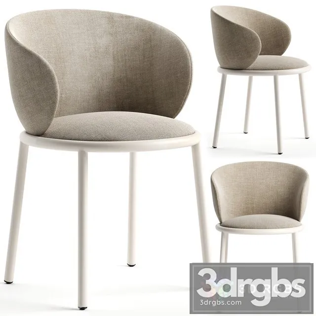 Desalto Armrests Mun Chair 3D Model Free