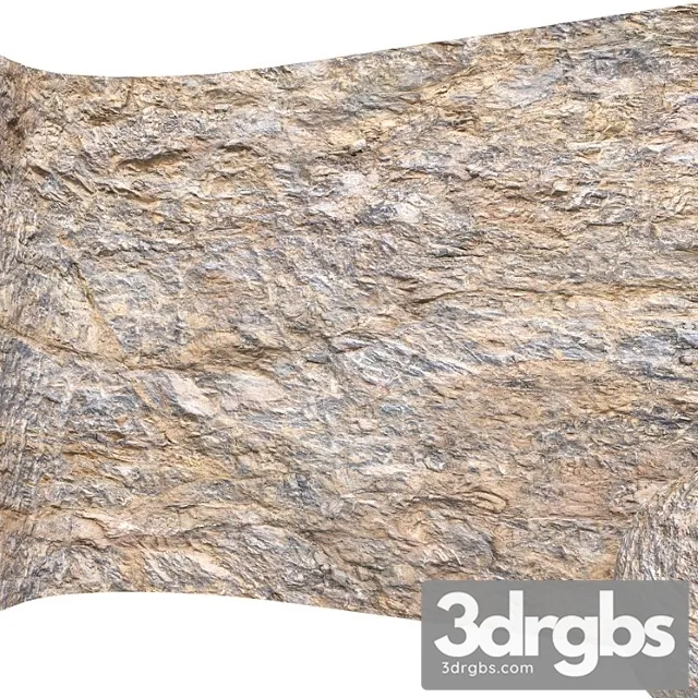 Desert Stone Wall Rock Cliff 09 With 7k High Resolution Tileable Textures Corona Vray 3D Model Free