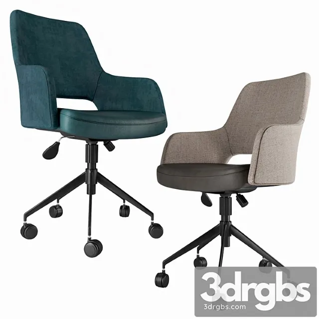 Desi tilt office chair 2 3D Model Free