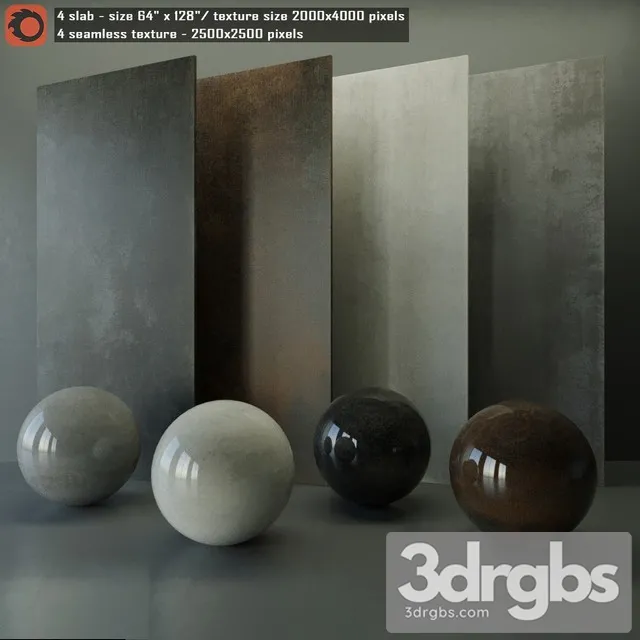 Design Effect Slab Seamless Texture Set 35 3D Model Free