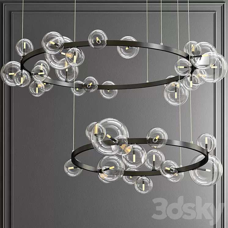 Design ring chandelier IONA Chandelier 3D Model
