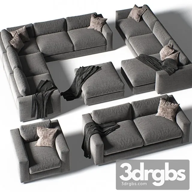 Design Within Reach Sofa 01 3D Model Download